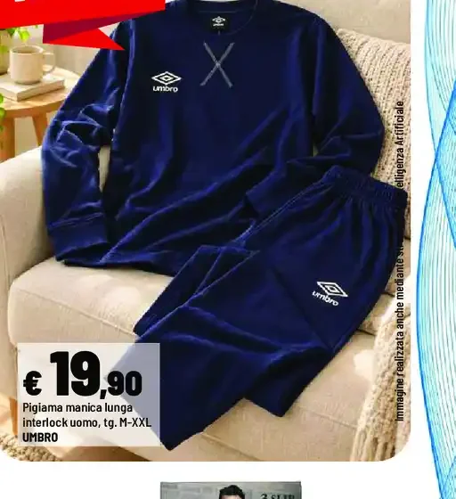 Pigiama manica lunga uomo