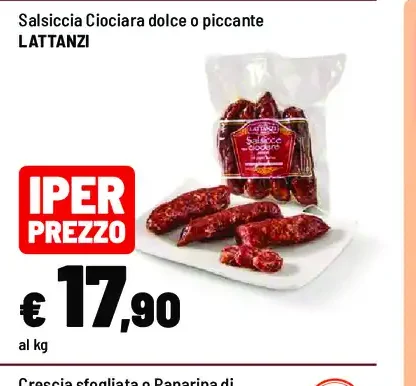 Salsiccia Ciociara dolce o piccante