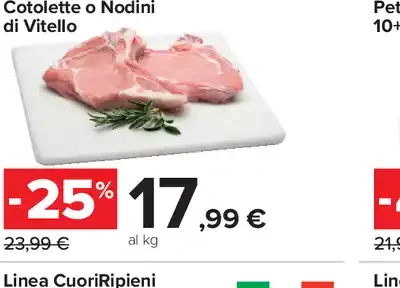 Cotolette o nodini di vitello