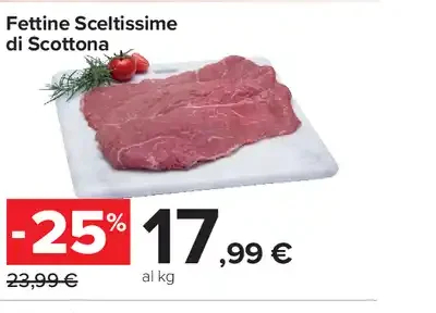 Fettine sceltissime di scottona
