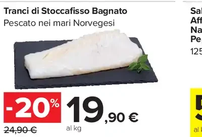 Tranci di stoccafisso bagnato