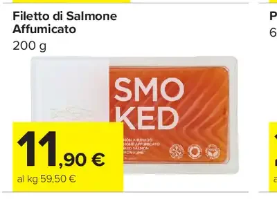 Filetto di salmone affumicato