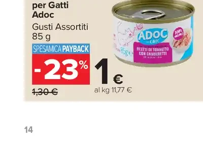 Alimento Umido per Gatti Adoc