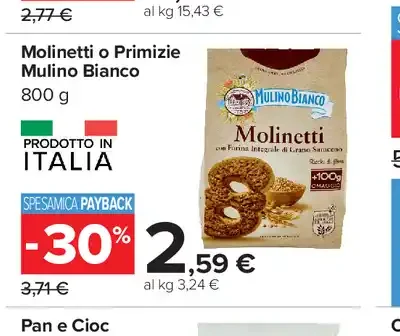 Molin etti o Primizie Mulino Bianco