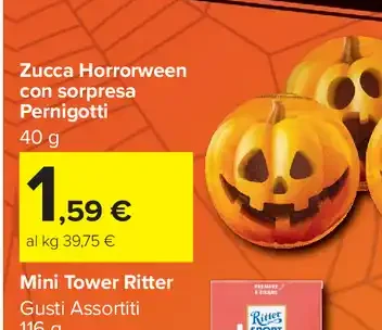 Zucca Horrorween con sorpresa Pernigotti
