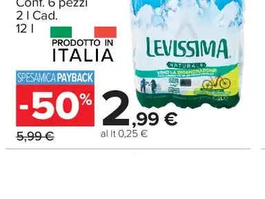 Acqua Naturale Levissima