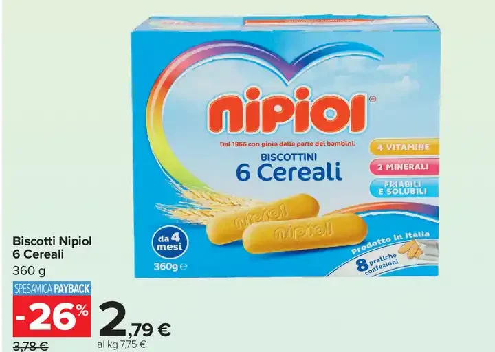 Biscotti 6 Cereali Nipio