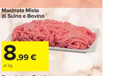 Macinata mista di suino e bovino