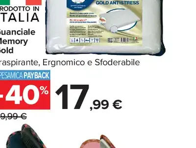 Guanciale memory foam