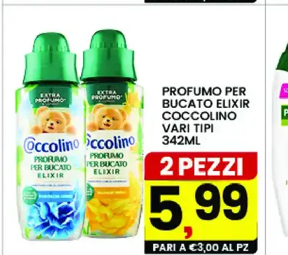 Profumo per bucato Elisir Coccolino 342 ml