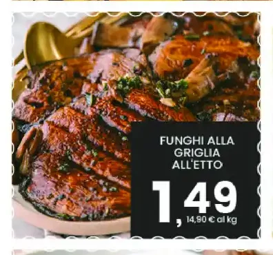 Funghi alla griglia all’etto