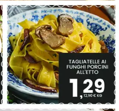 Tagliatelle ai funghi porcini all’etto