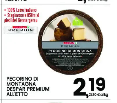 Pecorino di Montagna Despar Premium