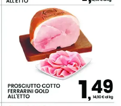 Prosciutto cotto Ferrarini Gold