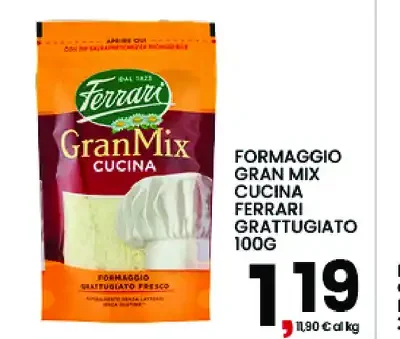 Formaggio Gran Mix Cucina grattugiato