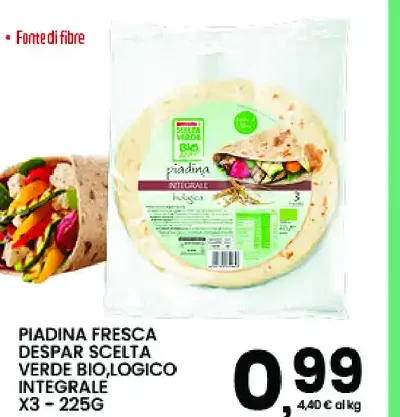 Piadina fresca biologica