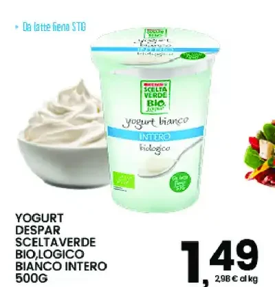 Yogurt bianco biologico