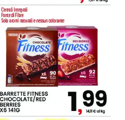 Barrette Fitness cioccolate/red berries