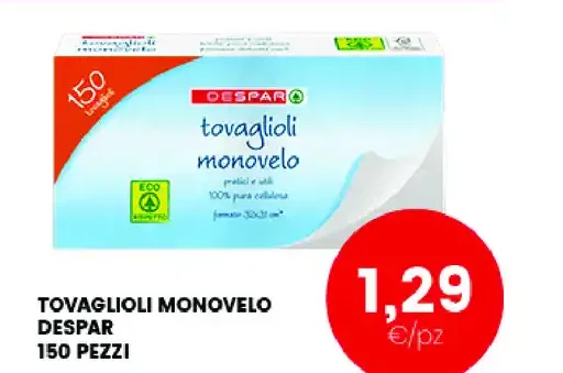 Asciugamani monovelo Despar