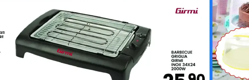Barbecue griglia Girmi inox
