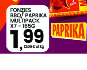 Fonzies BBQ/Paprika multipack