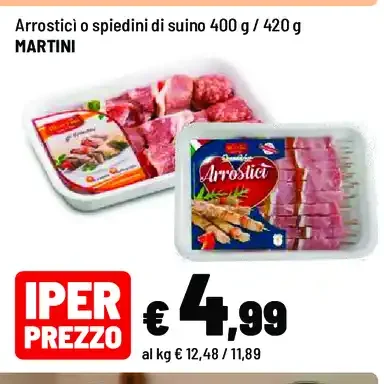 Arrosticini o spiedini di suino