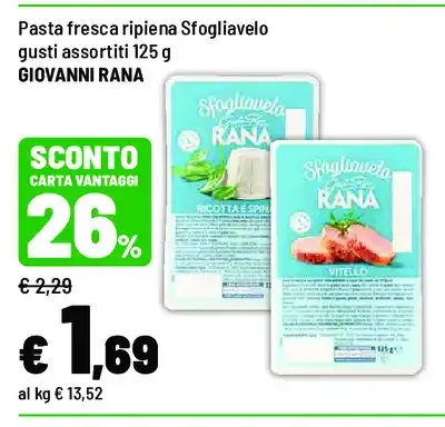 Pasta fresca ripiena Sfogliavelo