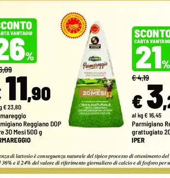 Parmigiano Reggiano DOP oltre 30 mesi