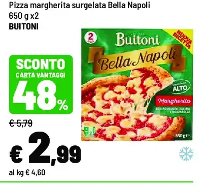 Pizza margherita surgelata