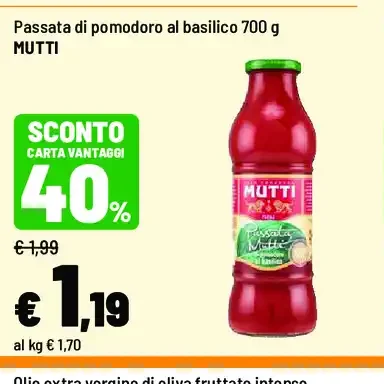 Passata di pomodoro al basilico