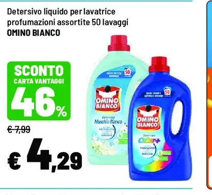 Detersivo liquido per lavatrice Omino Bianco