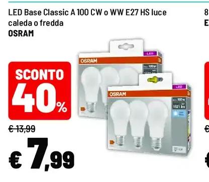 Lampadina LED Base Classic A 100