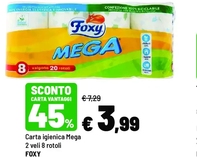 Carta igienica Mega