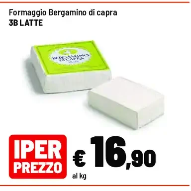 Formaggio Bergamino di capra 3B Latte