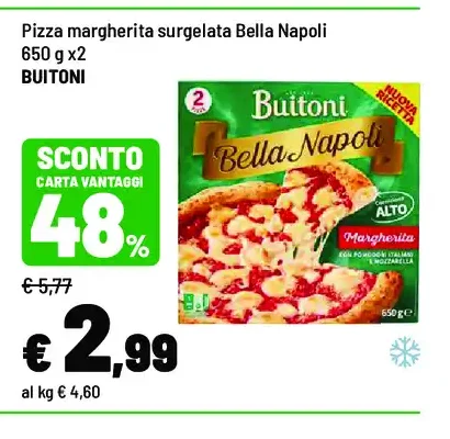 Pizza margherita surgelata Bella Napoli