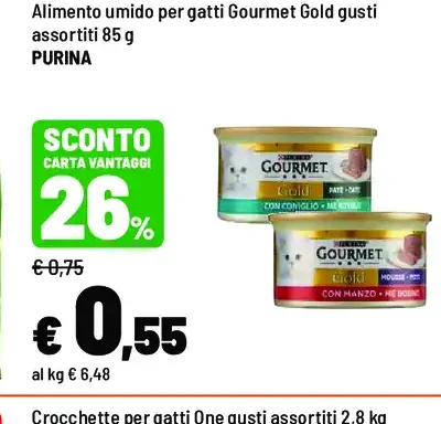 Alimento umido per gatti Gourmet Gold