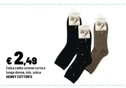 Calza caldo cotone