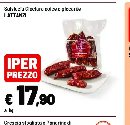 Salsiccia Ciociara dolce o piccante
