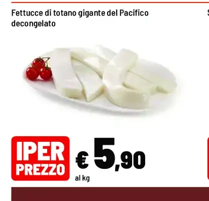 Fettuccie di totano gigante del Pacifico