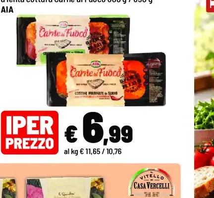 Costine con rosmarino o peperoncino, stinco a lenta cottura