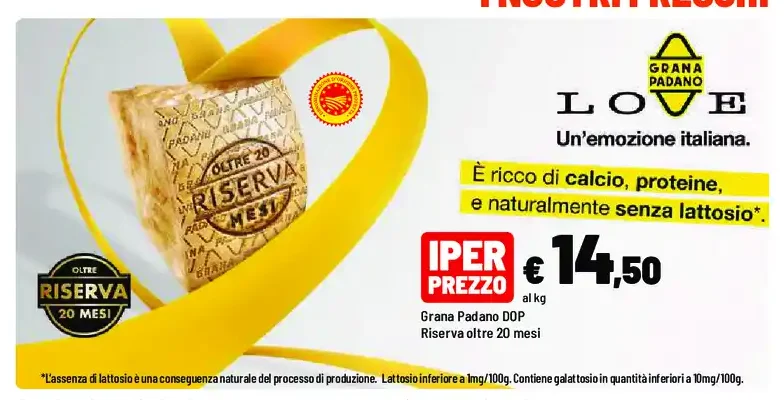 Grana Padano DOP Riserva oltre 20 mesi