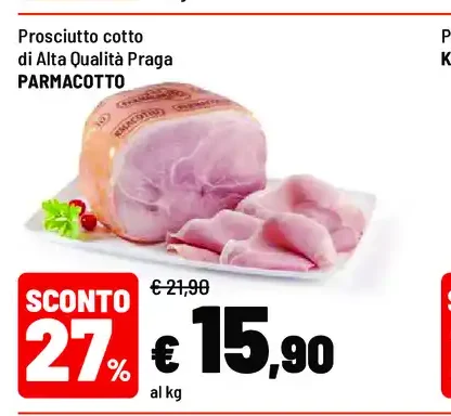 Prosciutto cotto di Alta Qualità Praga Parmacotto