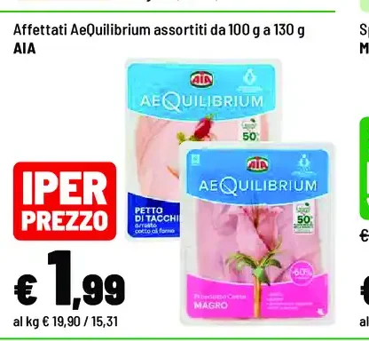 Affettati AeQuilibrium assortiti AIA