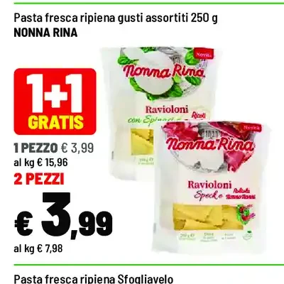 Pasta fresca ripiena gusti assortiti 250 g