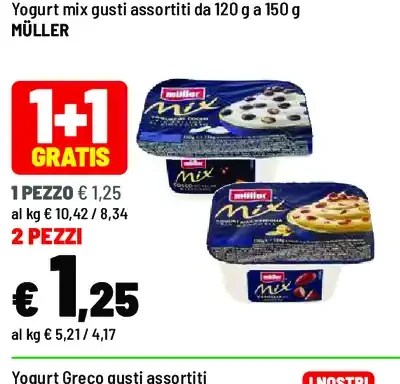 Yogurt mix gusti assortiti