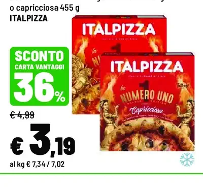 Pizza la Numero Uno surgelata bufala 435 g o capricciosa 455 g