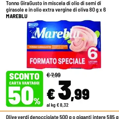 Tonno GiraGusto in miscela di oli