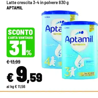 Latte crescita 3-4 in polvere