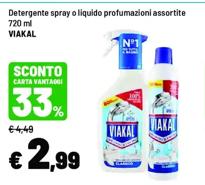 Detergente spray o liquido