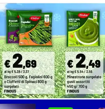 Verdure surgelate Findus